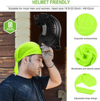 GREEN DEVIL Safety Hard Hat with Rechargeable Headlamp Light and Helmet Liner Chin Strap Men Vented Work Hardhats ANSI Z89.1 Approved Cascos de Construccion Ideal for Industrial Construction Forestry