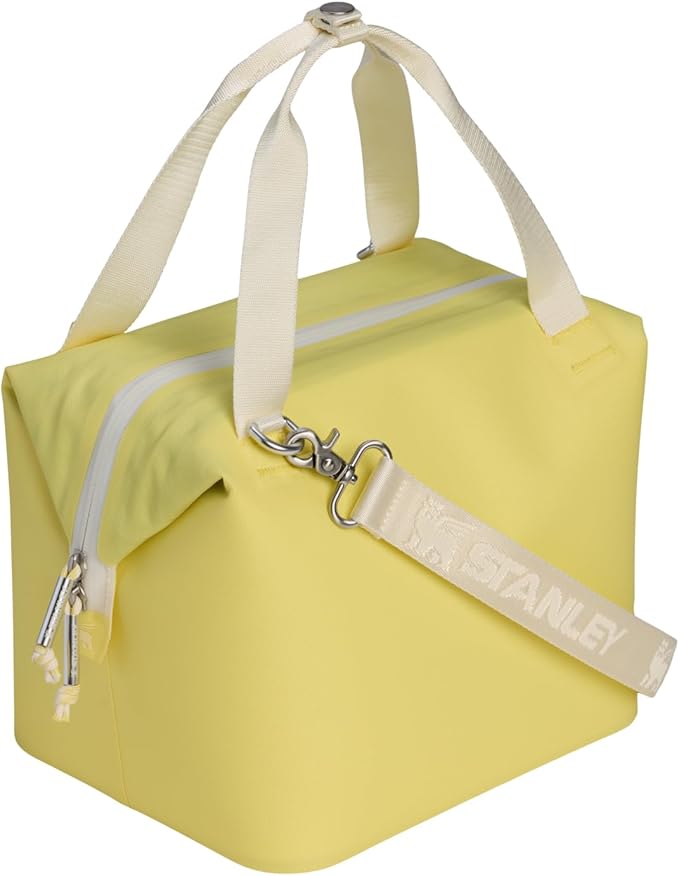Stanley All Day Julienne Mini Soft Cooler Bag and Lunch Box 7.4 Quarts | 10 Can Cooler with Handles and Strap | Stays Cold for Hours | Insulated Travel Bag with Zipper | BPA-Free | Daffodil