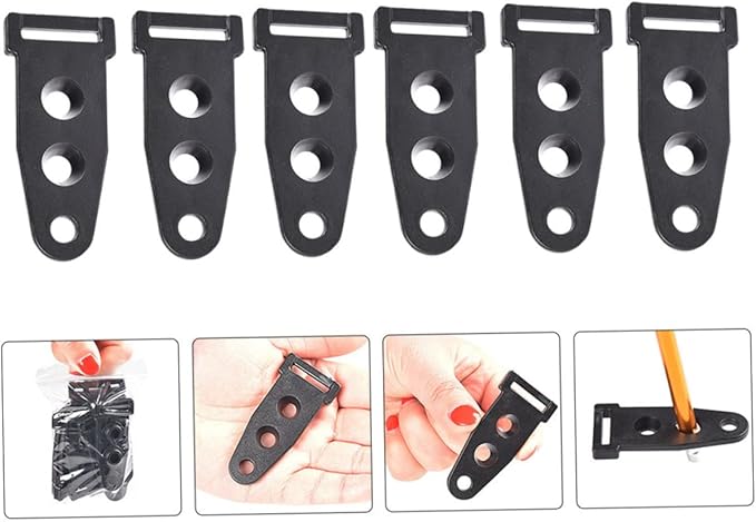Mikikit Tent Buckle Outdoor Canopy Adjuster Canopy Pole Connector Canopy Webbing Fixer Camping Install Buckle