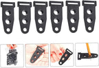 Mikikit Tent Buckle Outdoor Canopy Adjuster Canopy Pole Connector Canopy Webbing Fixer Camping Install Buckle