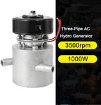 LALABU Hydro Generator, 1000W 220V Micro Hydroelectric Water Turbine Generator for Home and Outdoor Lighting, Charging, Portable