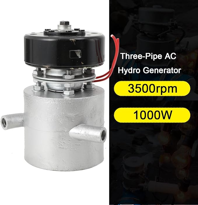 LALABU Hydro Generator, 1000W 220V Micro Hydroelectric Water Turbine Generator for Home and Outdoor Lighting, Charging, Portable