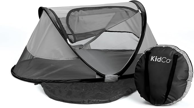 KidCo - Peapod Portable Foldable Mesh Toddler Travel Tent & Storage Bag, Play Tent, Ages 6 Months - 3 Years (Midnight)