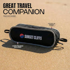 Sunset Cliffs Portable Beach Chair Set - Compact Folding Low Profile Camping Chairs - Lightweight 7075 Aluminum Frame & 600D Oxford Cloth - Armless Design for Sand, Festivals, and Outdoor Travel