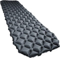 Single Self-Inflating Camping Sleeping Pad - Rapid Setup Ultralight Compact Air Mat for Hiking Travel Tent Outdoor(01Grey)