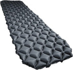 Single Self-Inflating Camping Sleeping Pad - Rapid Setup Ultralight Compact Air Mat for Hiking Travel Tent Outdoor(01Grey)