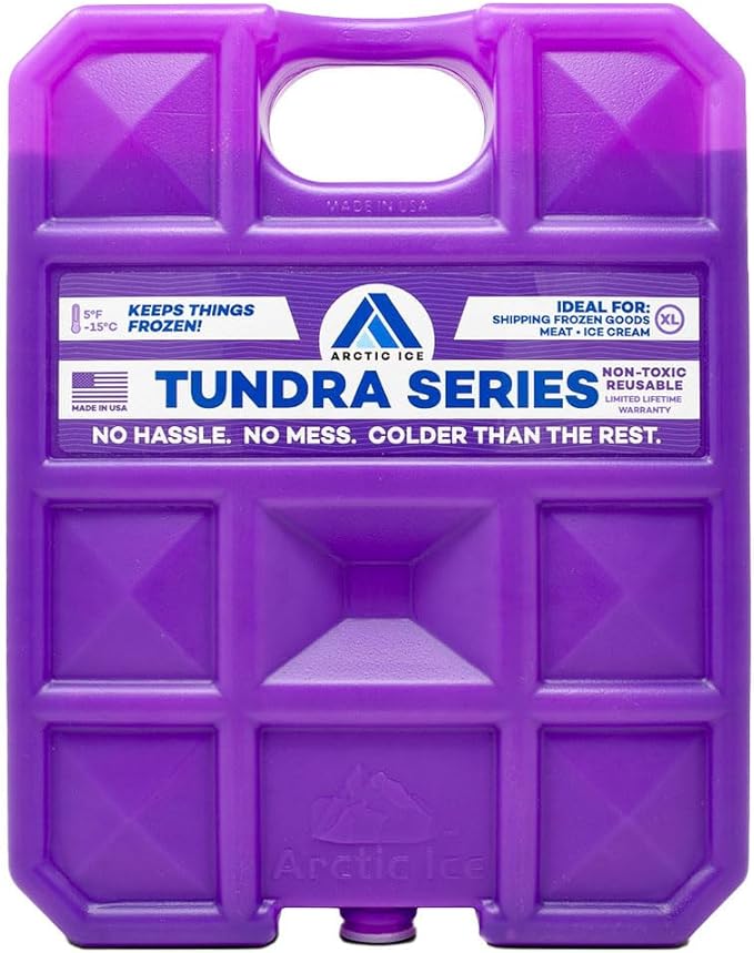 Arctic Ice Tundra Series Long Lasting Reusable Ice Pack - 5° Fahrenheit Cooling Point - Designed to Maintain Freezer-Like Temperatures in Coolers
