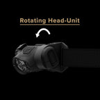 Princeton Tec Byte Tactical LED Headlamp Lightweight Compact, Durable Hands-Free Lighting with White and Red Beam Options - Black