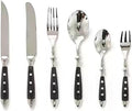 Durable 36 Piece Cutlery Set for 6 with Riveted Handles,Stainless Steel,Dishwasher Safe, Ideal for Camping, Hotels,Home