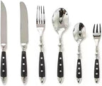 Durable Cutlery Set for 2 with Riveted Handles,Stainless Steel,Dishwasher Safe, Ideal for Camping, Hotels,Home
