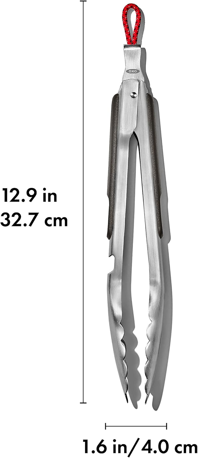 OXO Outdoor Camp Stove Tongs with Bottle Opener - 10.5 Inches