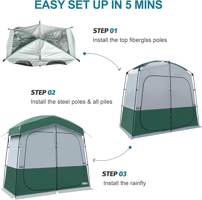 Shower Tent, Outdoor Camping Privacy Shelter-Dressing Changing Room-Portable Toilet Tent for Hiking Sun Shelter Picnic Fishing