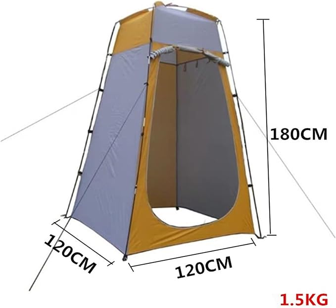 Camping Tent,Shower Tent, Portable Changing Fitting Room Outdoor Camping Shower Bathing Tent Privacy Toilet Dual Layer Waterproof Tourist Tents Camping Tent