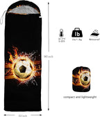 HOSIMA Dear Hunting Pattern Cold Weather Sleeping Bags for Kids Adults,Black Light Weight Waterproof Sleeping Bags for Outdoors Hiking.