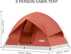 unp 6 Person 4 Season Dome Tent, Easy to Set Up for Camping & Hiking, Lightweight & Portable, Green