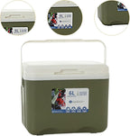Cooler Box Ice Box 6L Personal with Handle for Freeze/Hot Food Ice Chest Small Insulated Box for Beach Camping Stall Outdoor