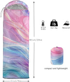Kids Sleeping Bag for Boys Girls,Western Cowboy Print-Lightweight Warm Portable Outdoor Indoor-Waterproof Cold Weather Resistant Sleeping Bag for Camping Hiking