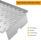 Grill Drip Tray Heat Baffle Replacement for Camp Chef 24 Series Pellet Grills, SmokePro SG 24/STX 24, Woodwind Classic 24/ SG 24/WIFI 24, BCA070/BAC012 Drip Pan Parts for Traeger Pro 20 22 575 Series
