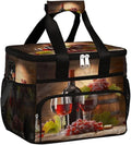 Grapes Wine Soft Cooler Bag Insulated Lunch Box for Men & Women, Large Leakproof Lunch Bag Portable Beach Cooler for Work, Picnic, Road Trips,Fishing, Travel, Camping,A-7