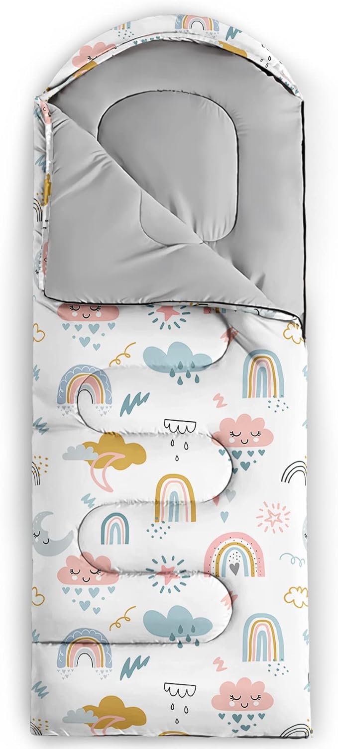 BSNTHO Camping Sleeping Bags,3 Season Warm & Cool Weather,Lightweight,Waterproof Sleeping Bags for Adults & Kids,Traveling,and Outdoors,Camping Gear Equipment