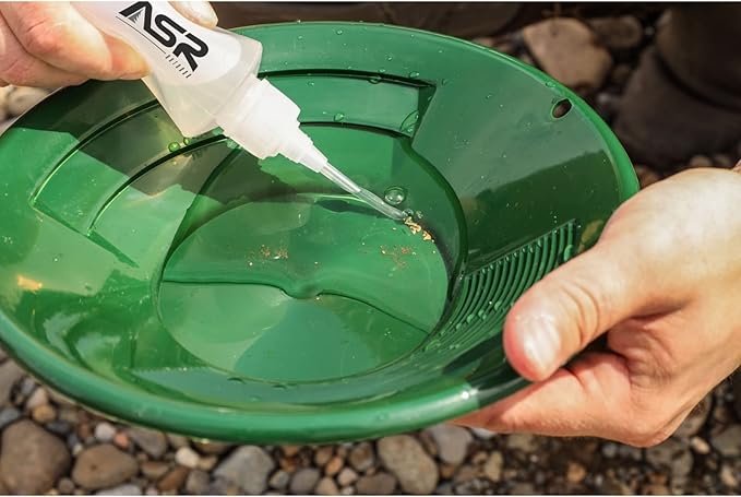 ASR Outdoor 24pc Deluxe 50" Backpack Folding Gold Sluice Box Kit Gold Prospecting Equipment Set, Khaki