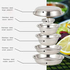 22-piece Portable Dinner Plate Self-driving Barbecue Soup Bowl Dish Set for Outdoor Camping Hiking Tableware