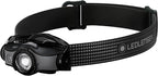Ledlenser MH5 Rechargeable Outdoor Headlamp - Black, 400 Lumens - Ultra-Lightweight Design with Detachable Lamp Head - Advanced Focus System