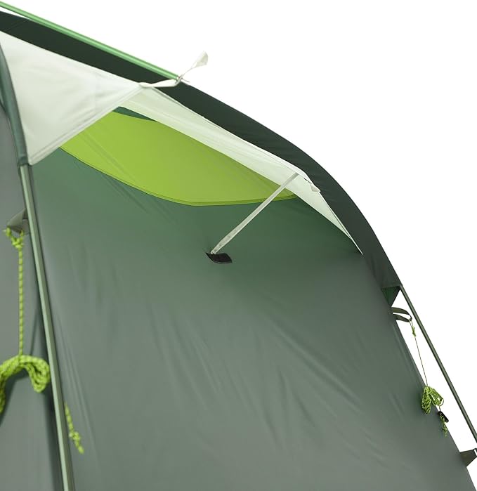 THE NORTH FACE Sequoia 4 Tent - Four-Person Waterproof Camping Tent, Spacious & Easy to Set Up, 2 Zipper Doors, Agave Green/Granny Smith, One Size