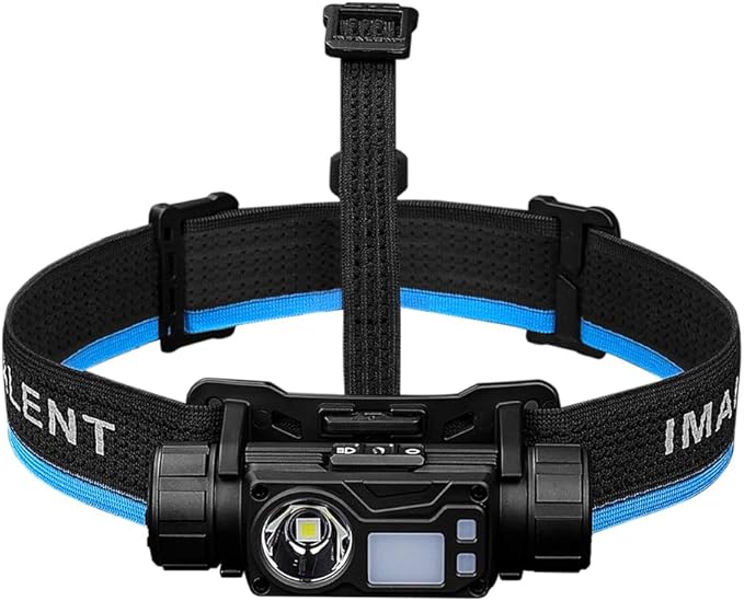 IMALENT HT50 Rechargeable Headlamp, 3000 Lumen Lightweight Flashlight with Red Light, Super Bright Head Lamp for Camping, Outdoor, Running and Hiking