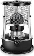 2 in 1 Portable Kerosene Heater & Stove 9000 BTU Non-Electric Indoor Outdoor Heater for Camping, Hunting, Cooking, Home, Garage, and Emergency Preparedness - Black