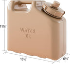Scepter 2.5 Gallon True Military BPA Free Water Container, Food Grade Water Jug for Camping and Emergency Storage, Green