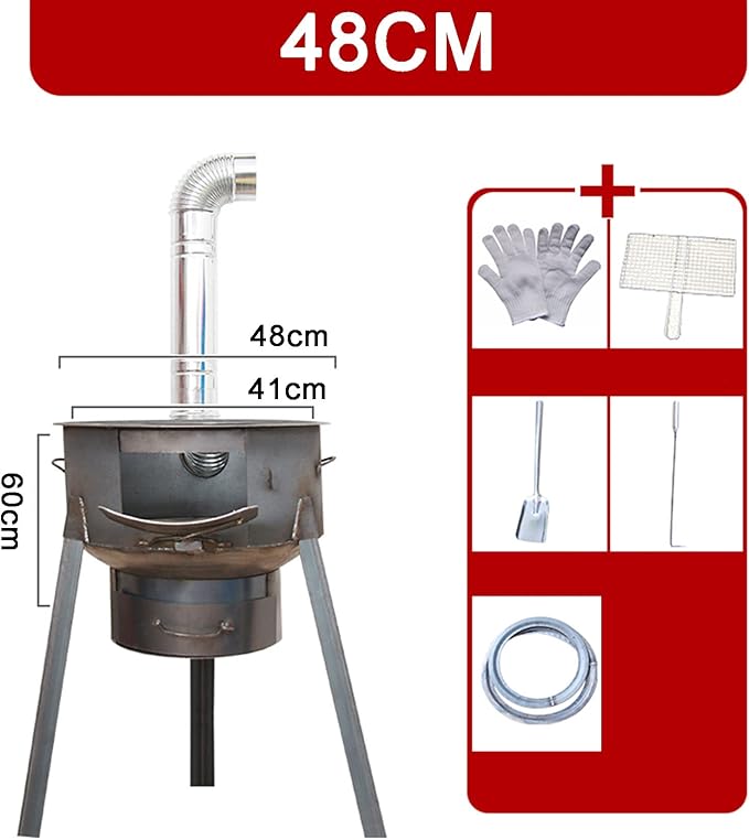 Upper Exhaust Carbon Oven Barbecue Commercial Carbon Stove Household Charcoal Roast Meat Grill Pan