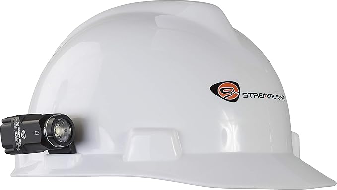 Streamlight 69333 Vantage II 350-Lumen Industrial Hard Hat Mount Light with Blue LED Tail Light, Black