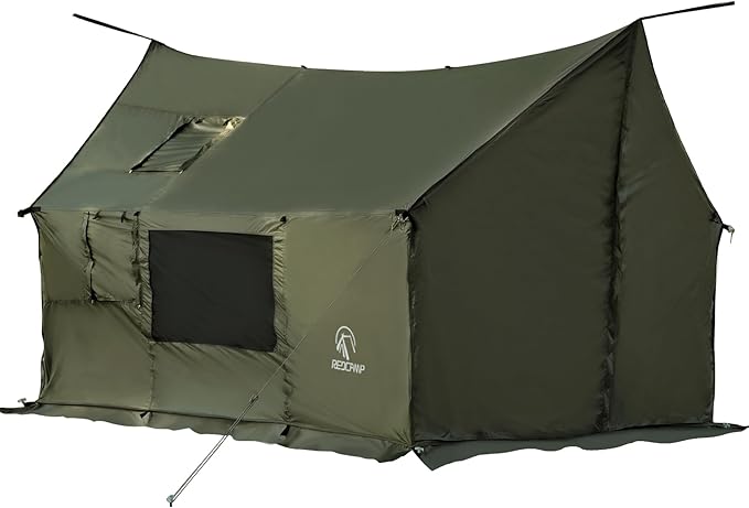 REDCAMP Large Hammock Hot Tent with Stove Jack, Waterproof & Windproof Winter Wall Tent with Snow Skirt, Ultralight 4 Season Tents for Camping, Hiking, Bushcraft, Backpacking, Hunting