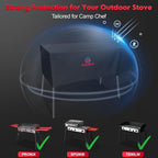 Comnova Grill Cover for Camp Chef 3 Burner Stove - 600D Outdoor Camping Stove Cover Waterproof, 3-Burner Griddle Covers for Camp Chef TB90LW, TB90LWG, TB90LWG15, PRO90, SPG90B, Tundra Pro 16 and More