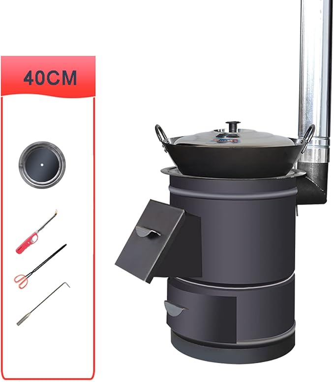 Outdoor Ultralight Titanium Alloy Wood Stove Multipurpose Camping Tent Heating Stove Outdoor Survival