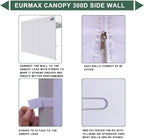 Eurmax USA 10FT Instant Canopy SunWall with Middle Zipper, Removeable Sidewall for Pop Up Canopy Tent,1 Pack Wall Only (Khaki)