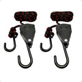 3/8" Tie Down Ratchet Rope: 2 Pack of Build Quality Hanging and Strapping Accessories for Hiking and Overlanding