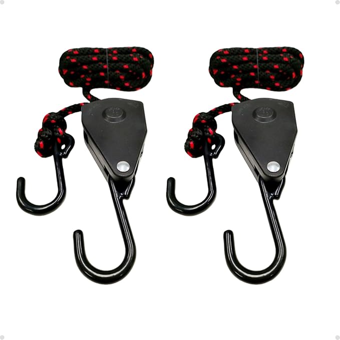 3/8" Tie Down Ratchet Rope: 2 Pack of Build Quality Hanging and Strapping Accessories for Hiking and Overlanding