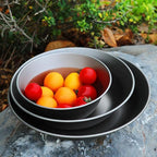 Pure Titanium Bowl 3-piece Set Outdoor Camping Portable Tableware Household Salad Plate