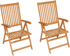 Patio Chairs 2 pcs,Outdoor Folding Chair,Lounge Chair,Portable Camping Chair,Tanning Chairs for Outside,Garden Chair,for Outdoor Patio, Campsite, or Yard, with Gray Cushions Solid Teak Wood