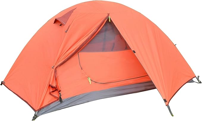 Multi-Purpose Camping Picnic Party Tent Tent Outdoor Tent Family Tent Camping Tent Beach Sports Hiking Camping Fishing Outdoor Light Backpack Tent Out, 1 Person Orange