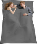 Sleeping Bag Liner,Long Staple Cotton, Adult Sleep Sack & Travel Sheets,Travel Sleep Sack for Backpacking, Hotels & Hostels Lightweight Travel Sheet Camping Sheets,Has Full Length Zipper