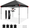 Sekey 10x10 Pop Up Canopy with One Push Setup-Easy Up Canopy with 99% UV Blocking - Instant Outdoor Sun Shade for Events, Parties, Camping- Commercial Gazebo with Weight Bags,Wind Proof&Waterproof