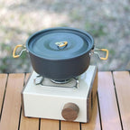 Camping Campfire Utensils, Outdoor Camping Portable Cooker Tableware Picnic Pot Cooking Backpacking Gear