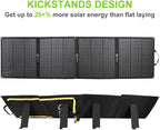 LensunSolar 200W Foldable Solar Panel with Innovative Leg Support to get Maximum Performance,Charge for (Goal Zero) Power Station,Solar Generator,Camper