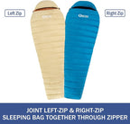 Ultralight Down Sleeping Bag for Adults with 600 Fill Power, Compact Sleeping Bag for Backpacking, Hiking and Camping