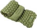 Camping Sleeping Pad Mat, Lightweight Inflatable Mattress, Sturdy 40D Nylon Fabric, TPU Laminate, for Tent Hiking Travel, Foldable Compact, Comfortable 3D Design (Green)