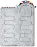 QOOMO Camping Sleeping Bags,3 Season Warm & Cool Weather,Lightweight,Waterproof Sleeping Bags for Adults & Kids,Traveling,and Outdoors,Camping Gear Equipment