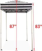 Impact 4'x4' Pop up Changing Dressing Room, Black and White